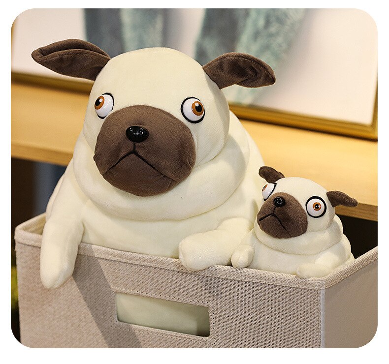 Cute Poo Dog Plush Dolls Stuffed Pug Doll Plush Toys Soft Puppy Pillow for Couch Pug Dogs Home Decoration Creative Kawaii Plush