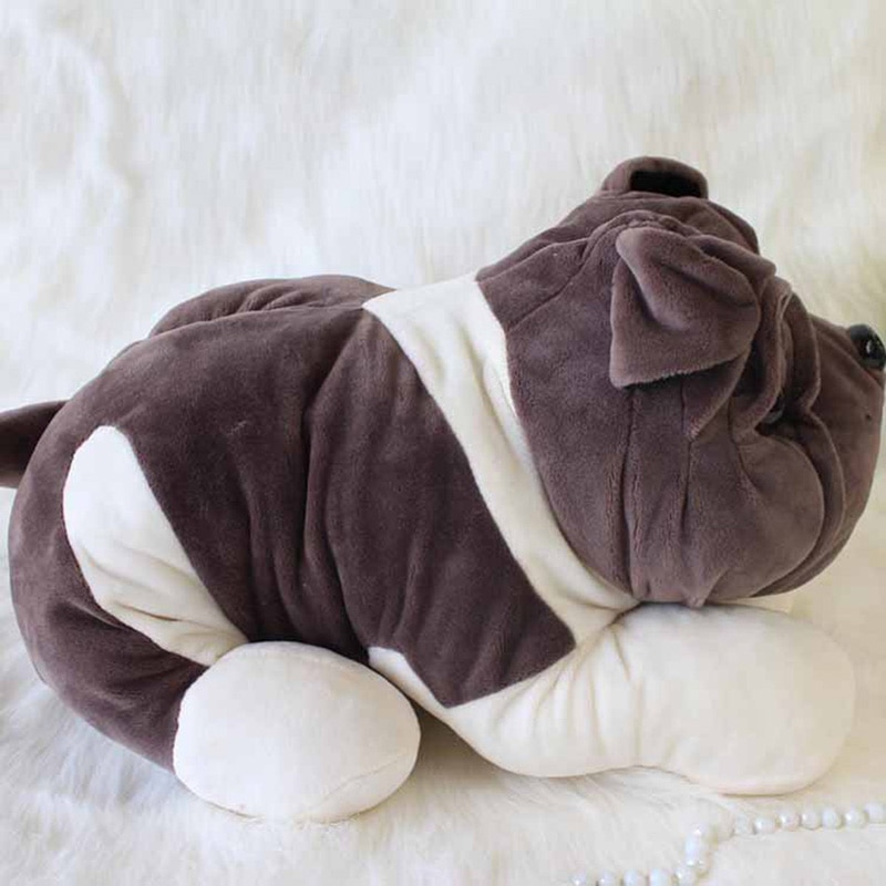 Pop it fidget toys anime 20cm Bulldog Shar Pei Dog Plush Toy Stuffed Animal Doll Pendant Baby Kids Friend Birthday Gift Present