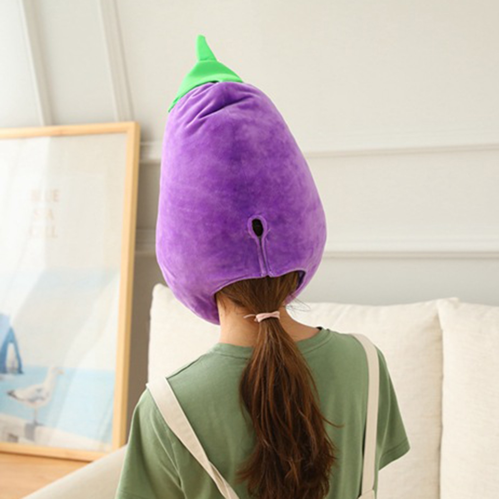 Cactus Eggplant Watermelon Sunflower Soft Plush Doll Headgear Hat Sleeping Toy мягкие игрушки для сна