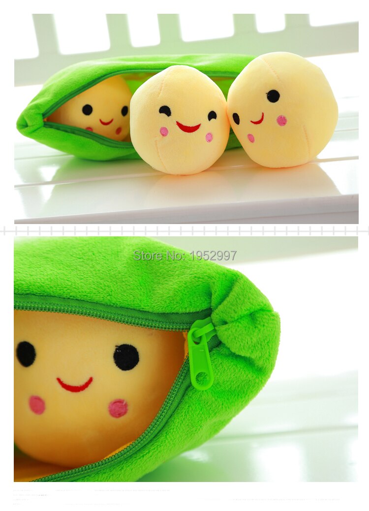 high quality 20CM Kids Baby Plush Toys For Children Cute Pea Stuffed Plant Doll Girl friend Kawaii Gift hot sale