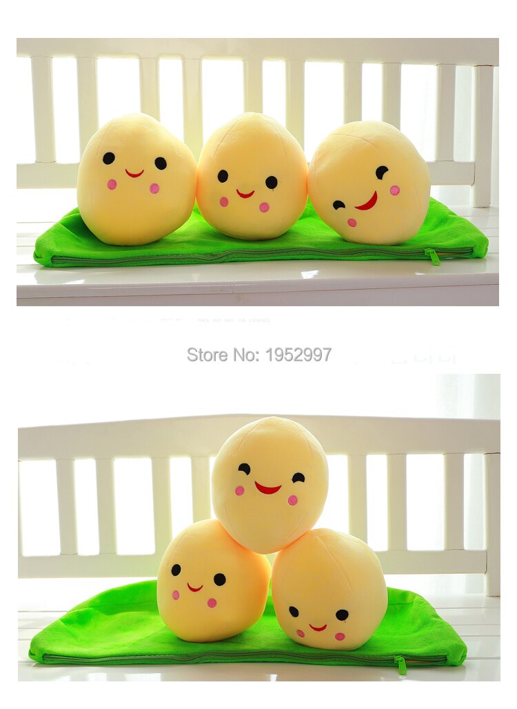high quality 20CM Kids Baby Plush Toys For Children Cute Pea Stuffed Plant Doll Girl friend Kawaii Gift hot sale