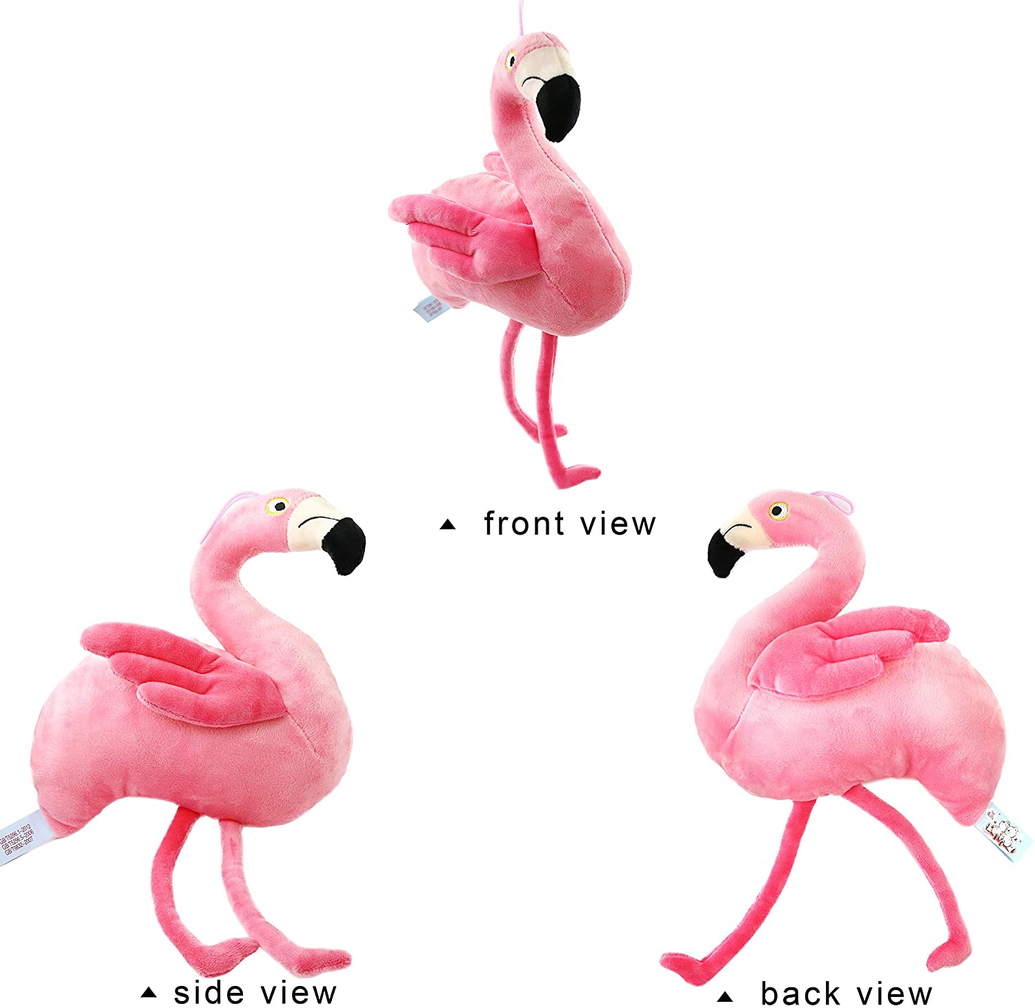 Houwsbaby Pink Flamingo Stuffed Animal Plush Toy Gift for Kids Boys Girls Holiday Christmas (Medium)