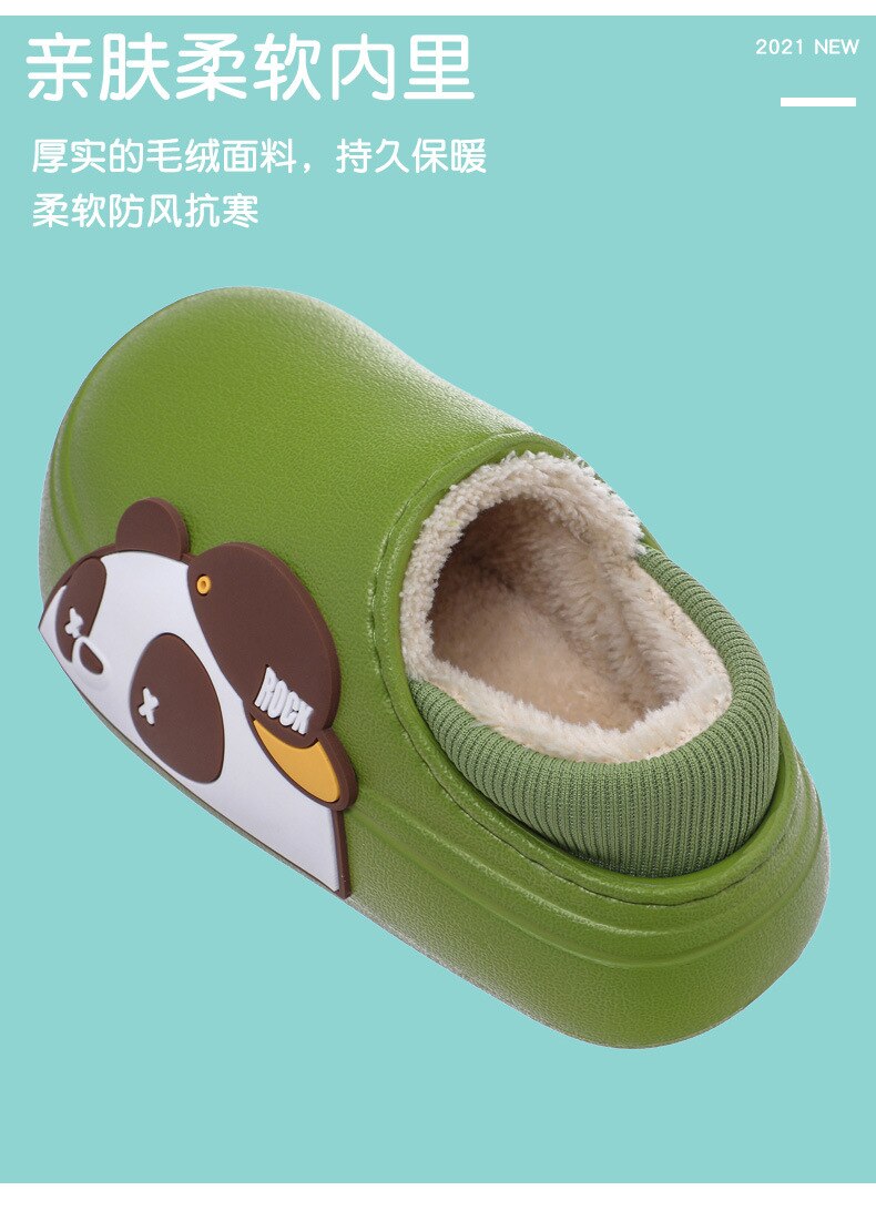Children's Cotton Slippers 2021 Autumn and Winter Cute Cartoon Boys and Girls Home Indoor Non-slip Floor Slippers Baby Slippers