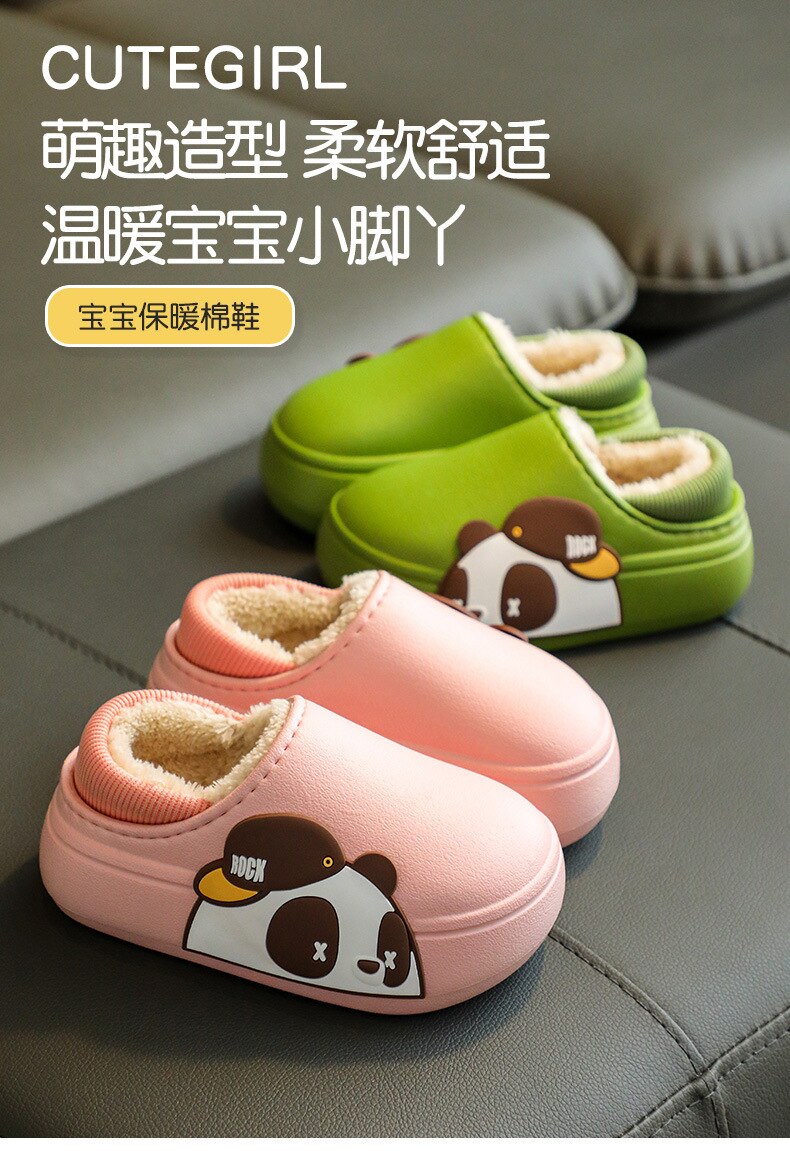 Children's Cotton Slippers 2021 Autumn and Winter Cute Cartoon Boys and Girls Home Indoor Non-slip Floor Slippers Baby Slippers