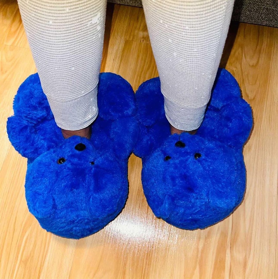 U-DOUBLE Brand Women Winter Plush Slippers Teddy Bear Christmas Cute Style Faux Fur Home Indoor Furry Soft Anti-slip Warm Shoes