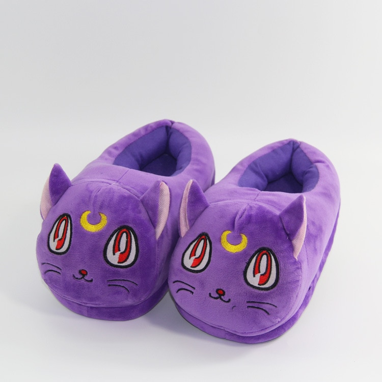Dropshipping Totoro Cute Cat Cartoon Animal Women/men Couples Home Slipper for Indoor House Bedroom Flats Warm Winter Shoes