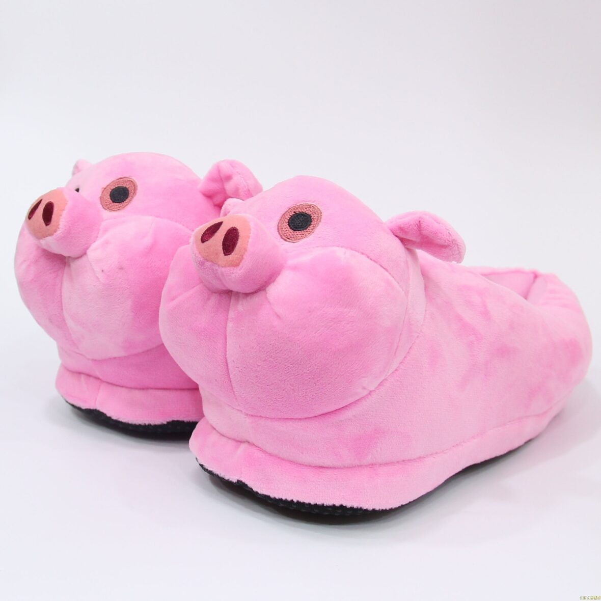 Pink Pig Soft Stuffed Plush Slippers