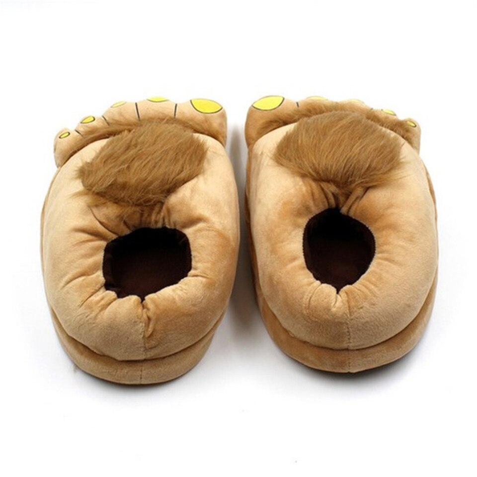 2020 Sweet Savage Foot Unisex Winter Home Floor Slippers Warm Plush Indoor Cotton Shoes Non-Slip Bedroom Shoes For Lovers