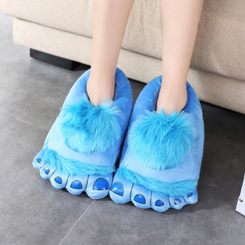 Women's Chunky Warm Slippers Home Ladies Creative Bigfoot Indoor Fuzzy Slipper Shoes 2021 New Trendy