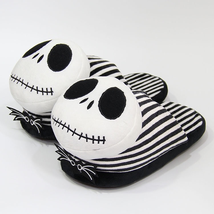 Women Slippers Flip Flop Slippers Plush Cotton Shoes Doll Christmas Present Skull Monster Halloween Indoor Cartoon Slippers