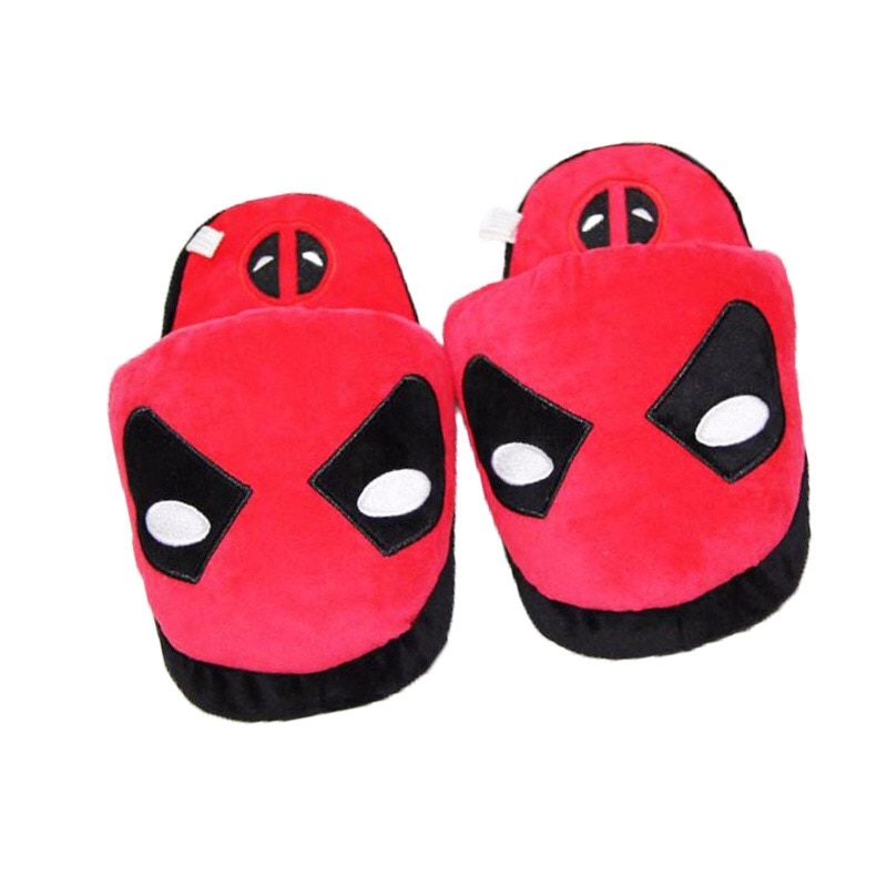 4 Styles Available Anime Cartoon Superhero Slippers Plush Indoor Slippers For Adults Women Men Winter Home Slippers