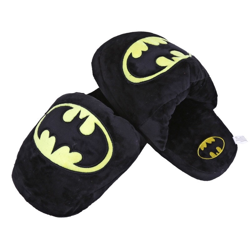 4 Styles Available Anime Cartoon Superhero Slippers Plush Indoor Slippers For Adults Women Men Winter Home Slippers