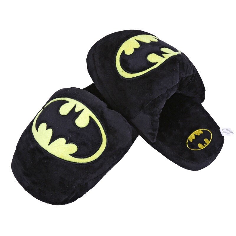Big Logo Plush Slippers Batman 