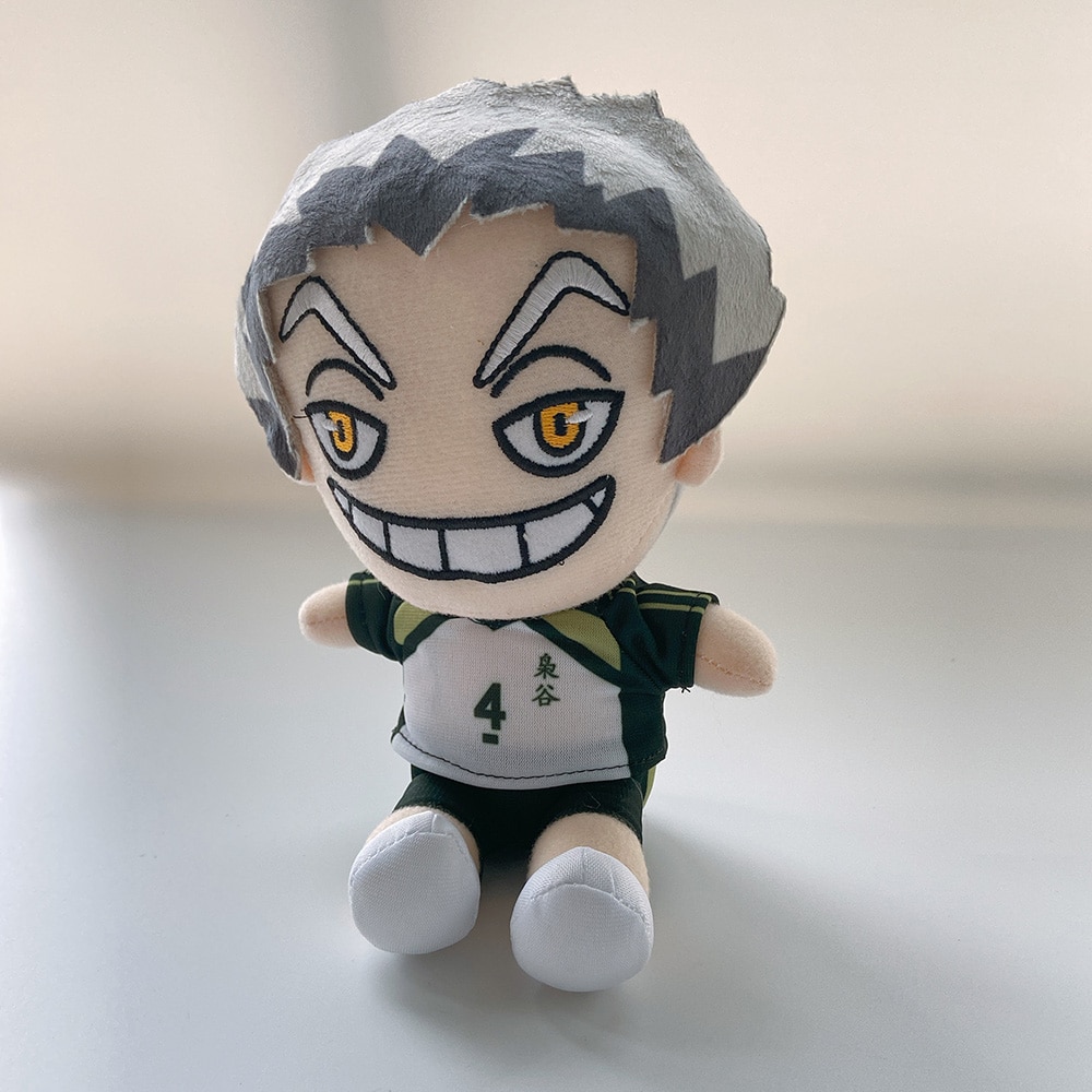 20cm Anime Kawaii Haikyuu Kotaru Bokuto Sitting Pose Plush Toys Soft Stuffed Dolls Pillow Plushie