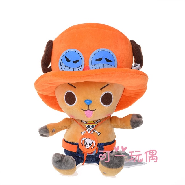 30cm One Piece Anime Tony Luffy Chopper Soft Stuffed Plush Doll
