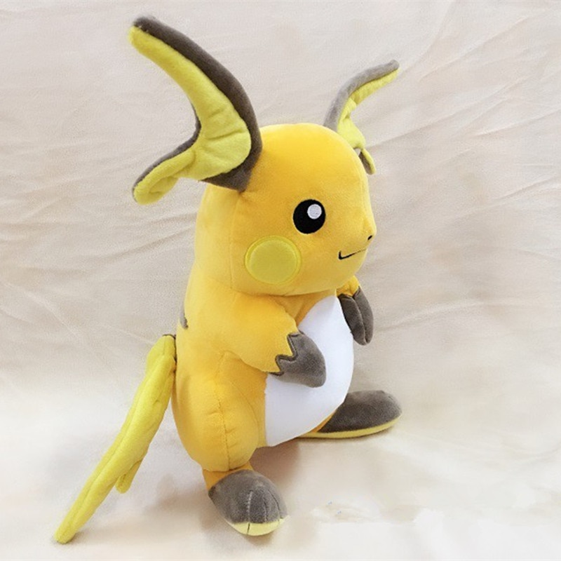 Anime Games Pokemon Pikachu series 30CM original Raichu plush toy Swire armor stuffed toys A birthday present for children.