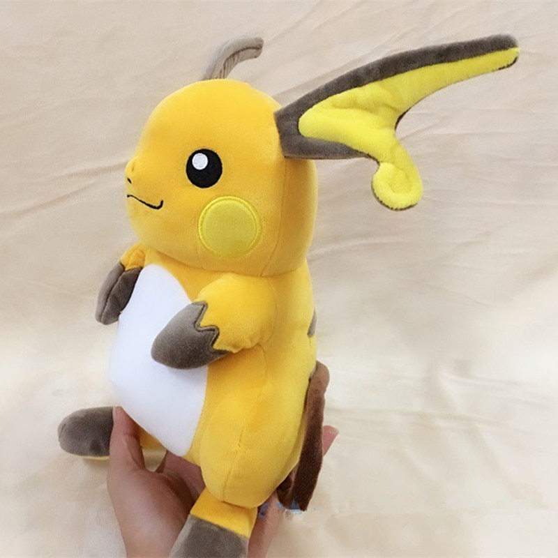 Anime Games Pokemon Pikachu series 30CM original Raichu plush toy Swire armor stuffed toys A birthday present for children.