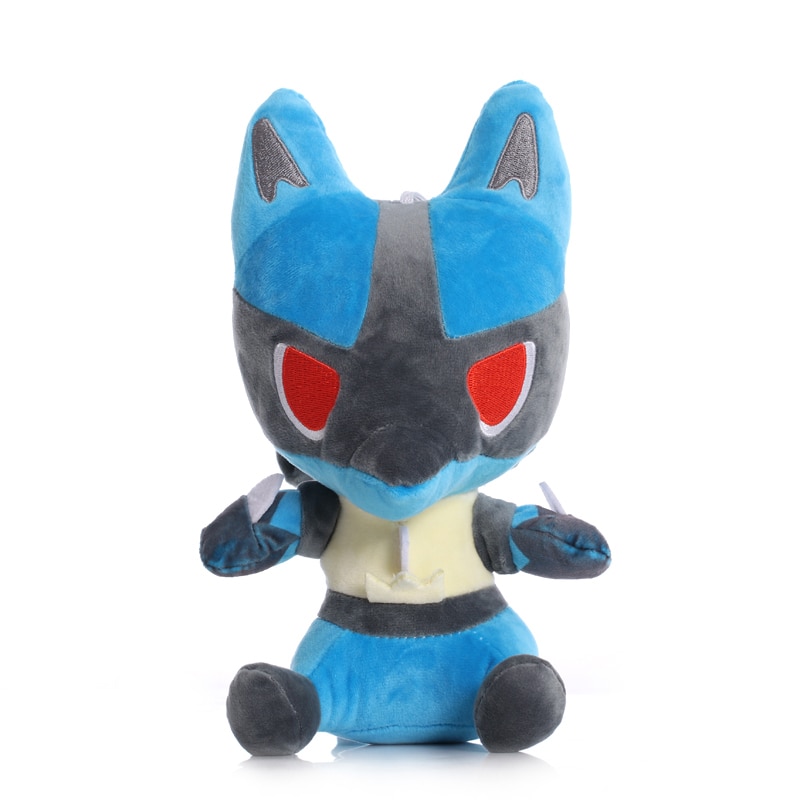 5pcs/lot 24cm Lucario Plush Toys Pokemon Lucario Plush Stuffed Toys Doll Soft Toy for Children Kids Gifts