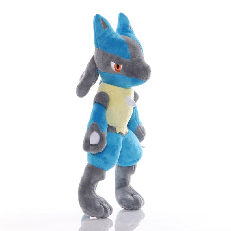 Big Size TAKARA TOMY 35CM Lucario Plush Toys Pokemon Lucario Soft Stuffed Animals Toys Doll Gifts for Children Kids