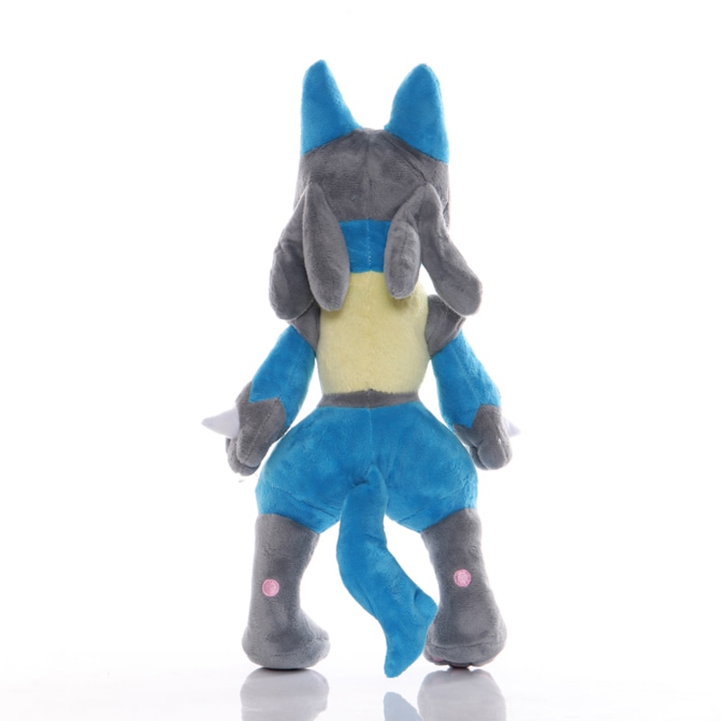 Big Size TAKARA TOMY 35CM Lucario Plush Toys Pokemon Lucario Soft Stuffed Animals Toys Doll Gifts for Children Kids