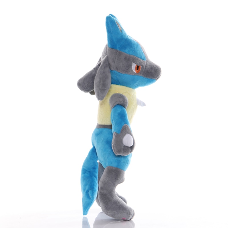 Big Size TAKARA TOMY 35CM Lucario Plush Toys Pokemon Lucario Soft Stuffed Animals Toys Doll Gifts for Children Kids