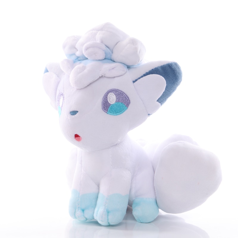 21cm Pokemon Alola Vulpix Plush Toys White Vulpix Six-Tailed Fox Plush Soft Stuffed Animals Toys Doll Gifts for Children Kids