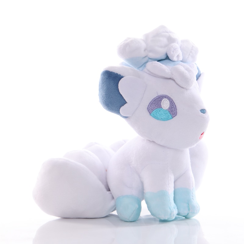 21cm Pokemon Alola Vulpix Plush Toys White Vulpix Six-Tailed Fox Plush Soft Stuffed Animals Toys Doll Gifts for Children Kids