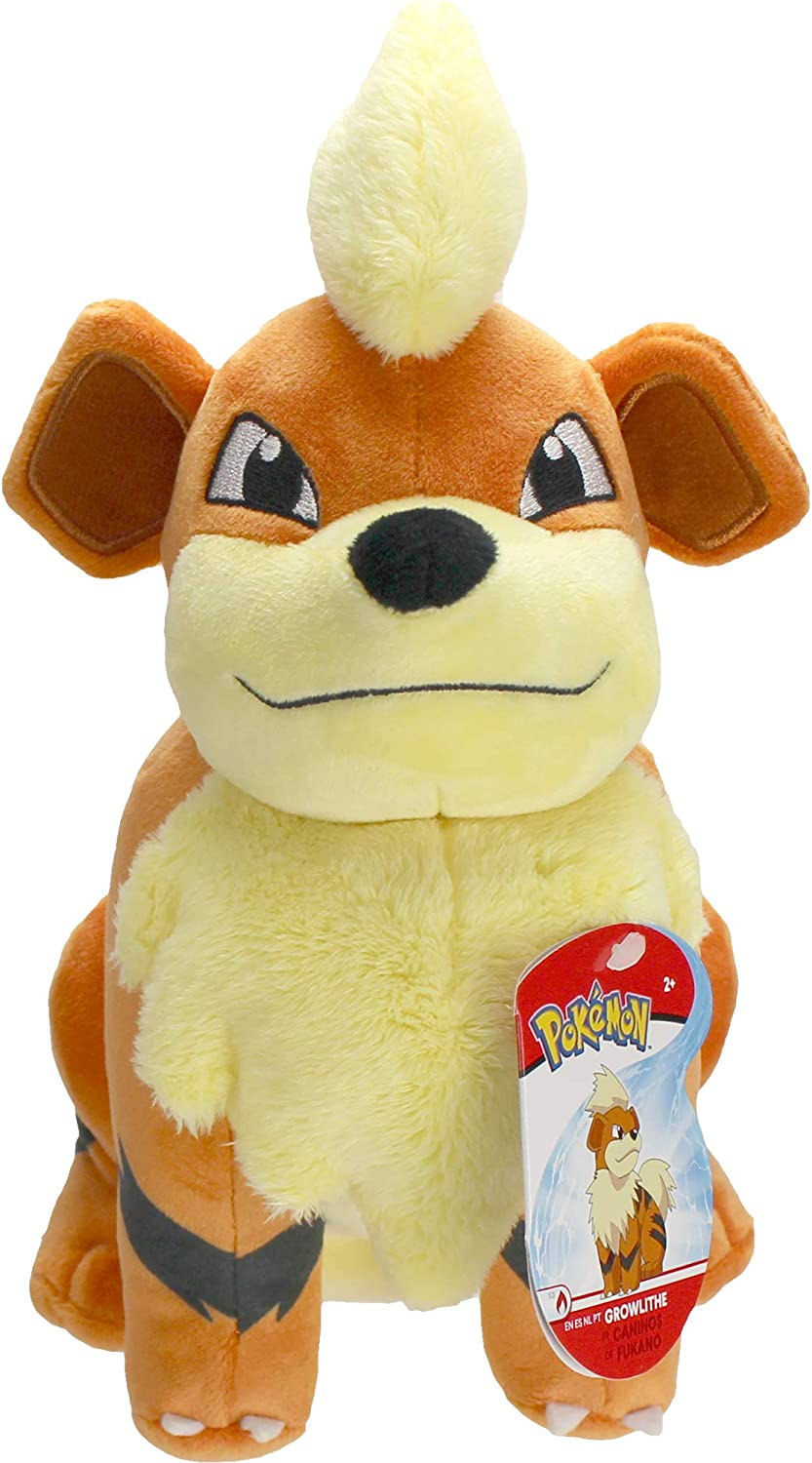 Pokemon Growlithe Plush Stuffed Animal Toy 8"