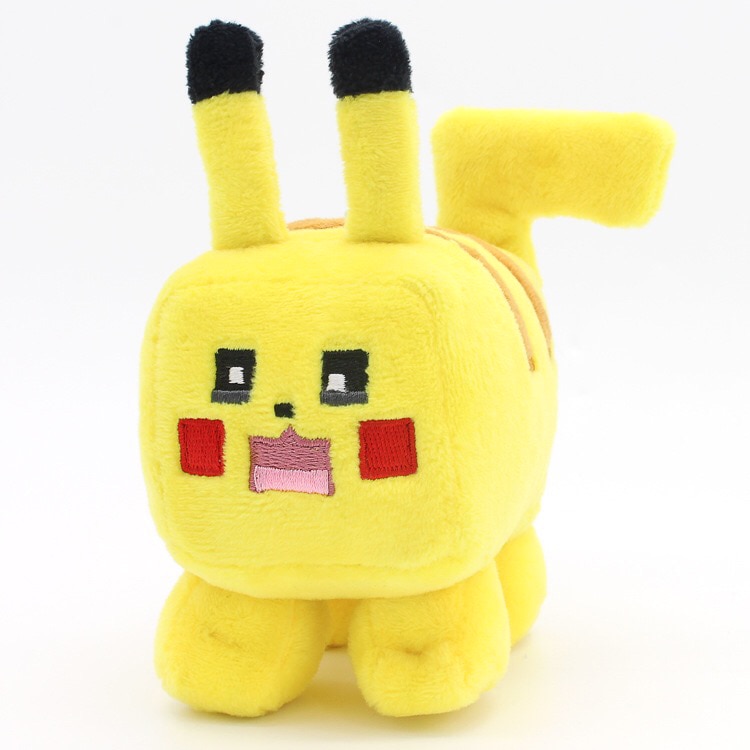 Riman boutique anime cube Jenny Turtle Carp King Pikachu Wonder Frog Plush Doll Pokemon Box Bag Keychain Pendant Hanging Buckle