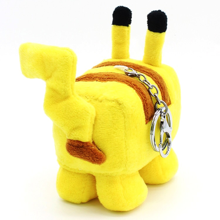 Riman boutique anime cube Jenny Turtle Carp King Pikachu Wonder Frog Plush Doll Pokemon Box Bag Keychain Pendant Hanging Buckle