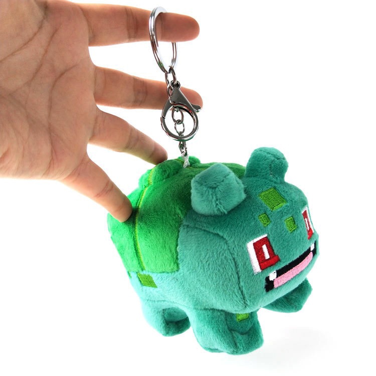 Riman boutique anime cube Jenny Turtle Carp King Pikachu Wonder Frog Plush Doll Pokemon Box Bag Keychain Pendant Hanging Buckle