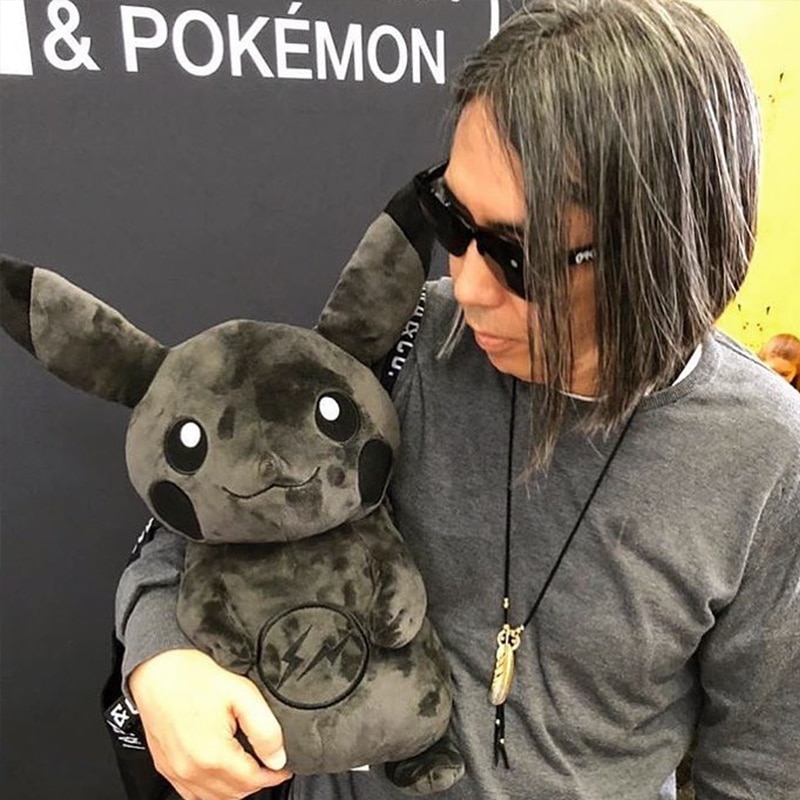 black pikachu stuffed animal