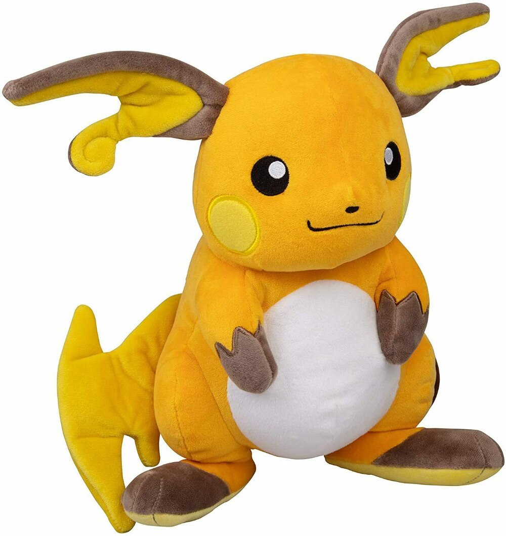 Pokemon Raichu Plush Stuffed Animal Toy - Large 12" Toy Gift