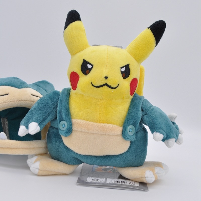 1pcs 20cm TAKARA TOMY Pokemon Snorlax Cosplay Pikachu Plush Toys Soft Stuffed Plush Toys Gifts for Kids