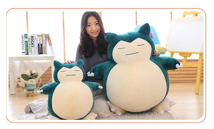 Snorlax Plush Doll Kawaii Cute Bear Big Size Stuffed Toys Soft Anime Pokemon Pillow Toys For Children Kids Birthday Gift