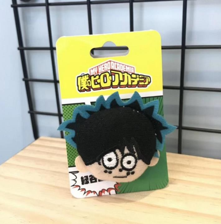 1pc lovely Anime My Hero Academia Plush doll Badges cute Icons on The Backpack Pin Brooch Badge plush toys gift