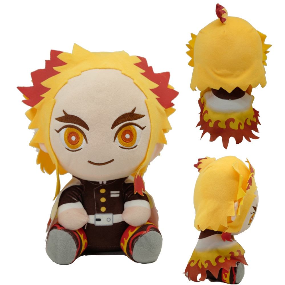 7pcs/set 20cm Demon Slayer Plush Doll Kawaii Nezuko Shinobu Tanjiro Mitsuri Zenitsu Cosplay Stuffed Plush Toys Kimetsu No Yaiba