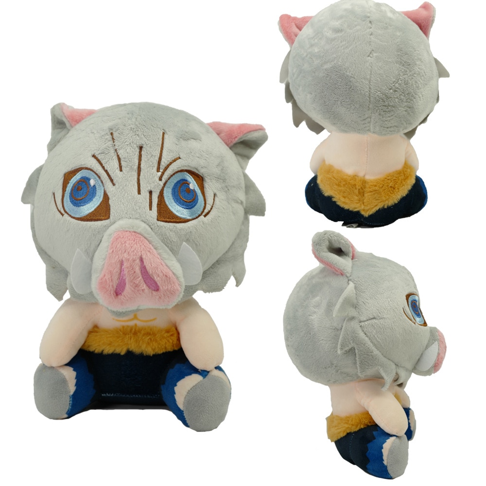 7pcs/set 20cm Demon Slayer Plush Doll Kawaii Nezuko Shinobu Tanjiro Mitsuri Zenitsu Cosplay Stuffed Plush Toys Kimetsu No Yaiba