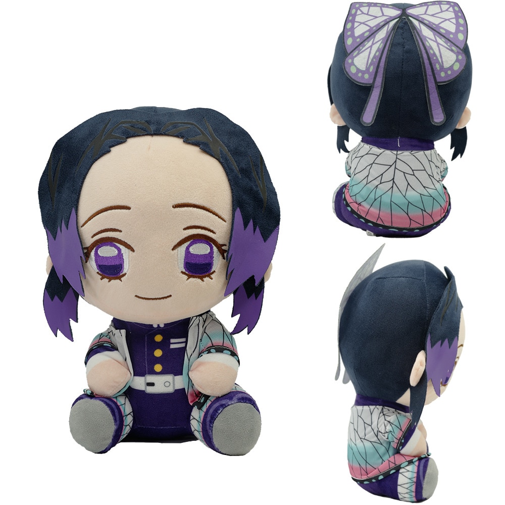 7pcs/set 20cm Demon Slayer Plush Doll Kawaii Nezuko Shinobu Tanjiro Mitsuri Zenitsu Cosplay Stuffed Plush Toys Kimetsu No Yaiba