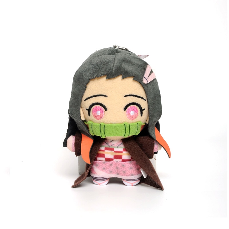 15cm Japan Anime Demon Slayer Akaza Rui Iguro Obanai Tanjirou Kamado Nezuko Agatsuma Zenitsu Plush Toys Doll Peluche Gift