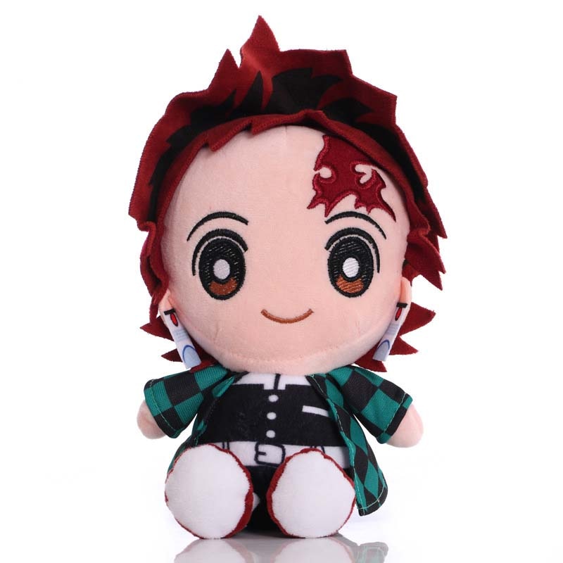 20cm Demon Slayer Plush Toy Kimetsu No Yaiba Kamado Tanjirou Tomioka Giyuu Agatsuma Zenitsu Douma Sabito Stuffed Dolls Kids Gift