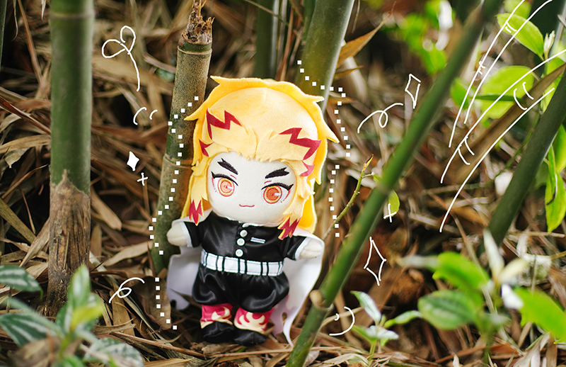 Demon Slayer Kimetsu no Yaiba Rengoku Kyoujurou Cosplay Cute DIY Change Suit Dolls Plush Toy Dress Up Clothing Pillow Gift