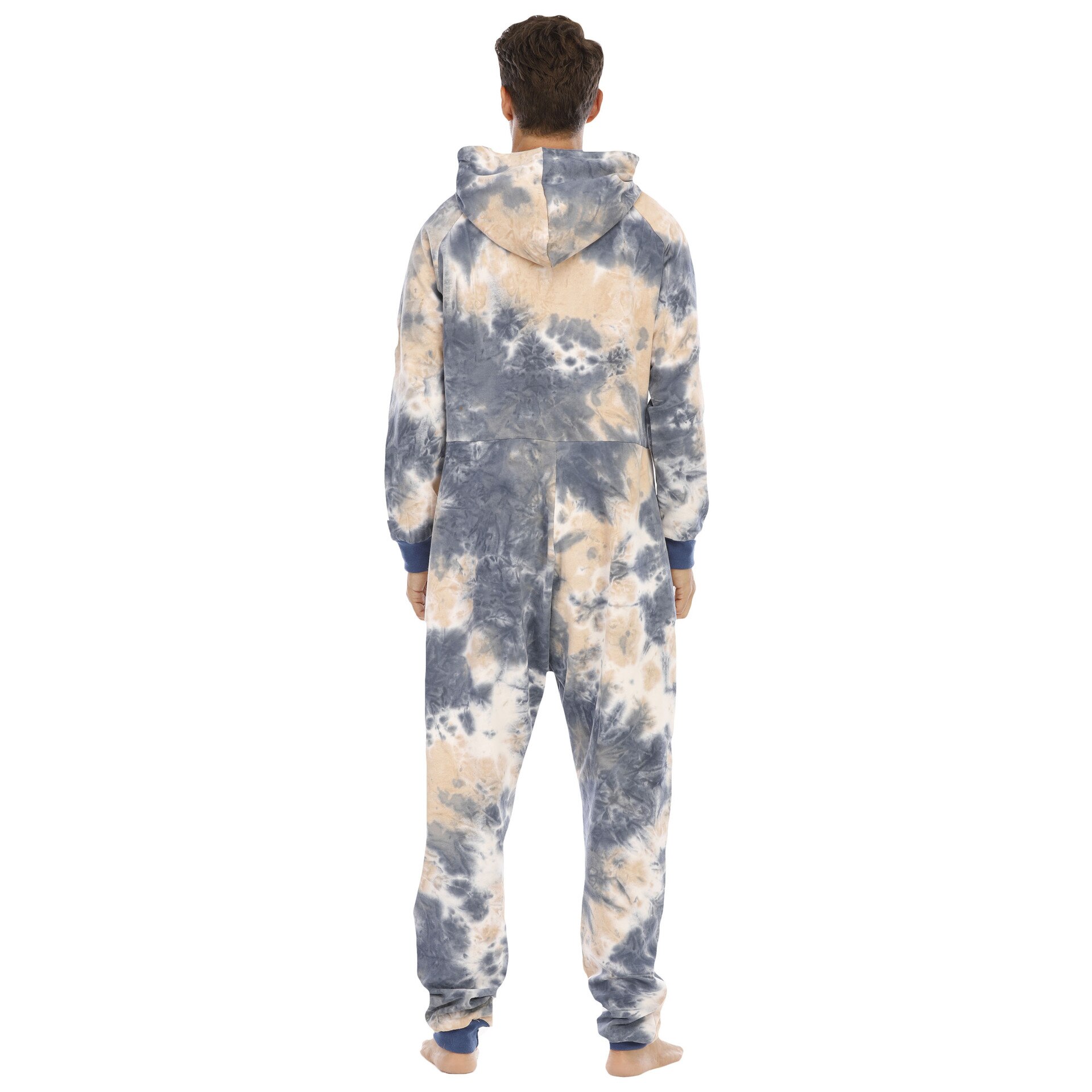 Men Camouflage Pajamas Jumpsuits Long Sleeve Male Casual Hooded Pyjama Onesies Autumn Winter Tracksuit Rompers Cool Suit