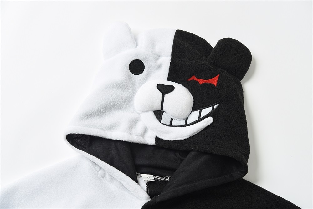 Monokuma Onesie Unisex Cartoon Funny Pajama Animal Bear Kigurumis Halloween Gift Women Gril Overalls Warm Suit Good Quality