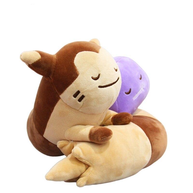 Pokemon Ditto Furret Cute Cartoon Plush Doll 25Cm Soft Stuffed Plush Toy Ornaments Anime Toy Girl Birthday Gift Anime Peripheral