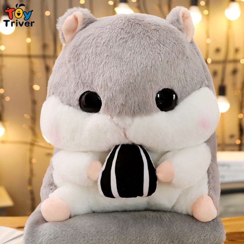 Cute Hamster Shoulder Backpack School Bag Stuffed Animals Doll Plush Toys Kids Children Boys Girls Adults Women Kawaii Gifts