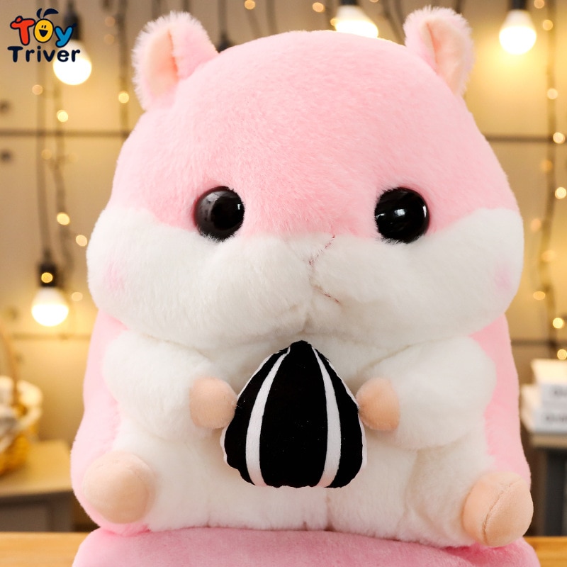 Cute Hamster Shoulder Backpack School Bag Stuffed Animals Doll Plush Toys Kids Children Boys Girls Adults Women Kawaii Gifts