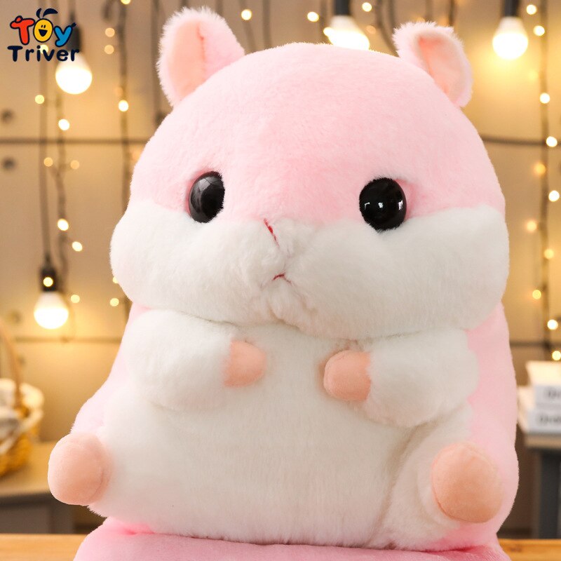 Cute Hamster Shoulder Backpack School Bag Stuffed Animals Doll Plush Toys Kids Children Boys Girls Adults Women Kawaii Gifts