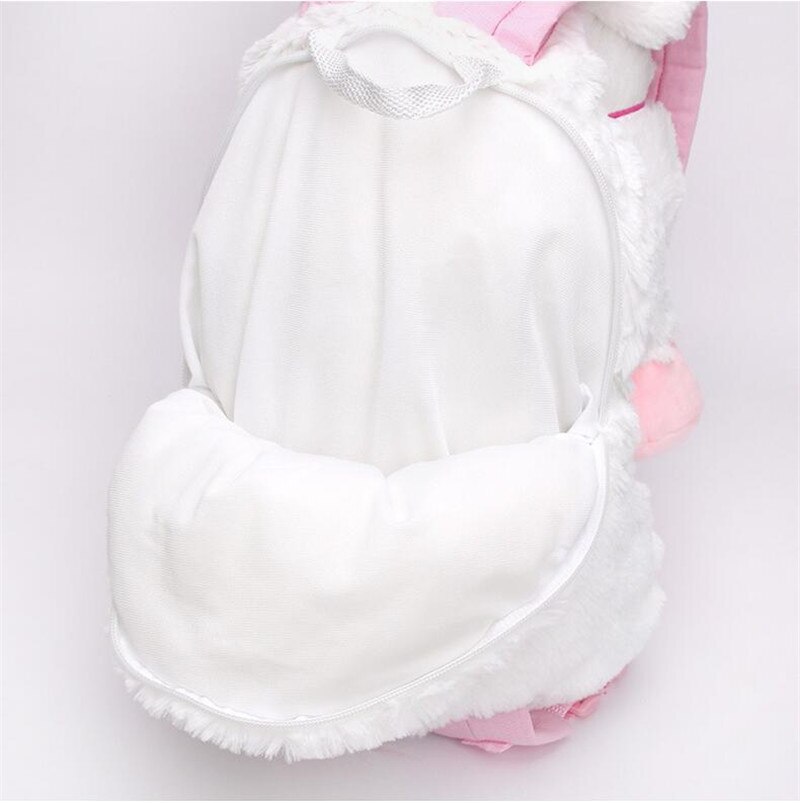 45cm And 60cm Fluffy Unicorn Plush Backpack Bag Animal Soft Stuffed Plush Shoulders Bag