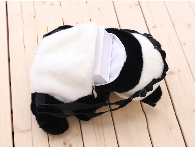 Panda Backpacks Stuffed Animal Bag Girls Boys Plush Adjustable Schoolbags Kindergarten Plush Backpack Toys Children Gifts